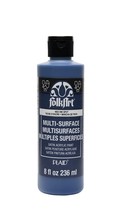 FolkArt Multi-Surface Satin Acrylic Paint, 4653CA Ink Spot Blue, 8 Fl. Oz. - £8.66 GBP