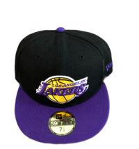 New NWT Los Angeles Lakers New Era 59Fifity Logo Size 7 1/8 Fitted Hat - £25.36 GBP