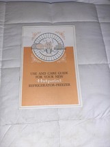 Vintage Hotpoint Refrigerator-Freezer Use and Care Guide Booklet  - $16.50