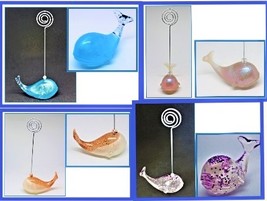 Whale memo holder, Resin picture photo clip, recipe stand, office decor, sealife - £5.89 GBP+