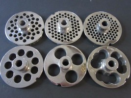 PICK YOUR SIZE #12 S/Steel Meat Grinder Plate w/ HUB Northern tool MTN W... - £14.95 GBP