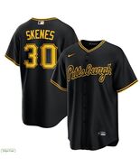 Paul Skenes #30 Pirates Men's Jersey Home Alt Black Replica Jersey - $49.99