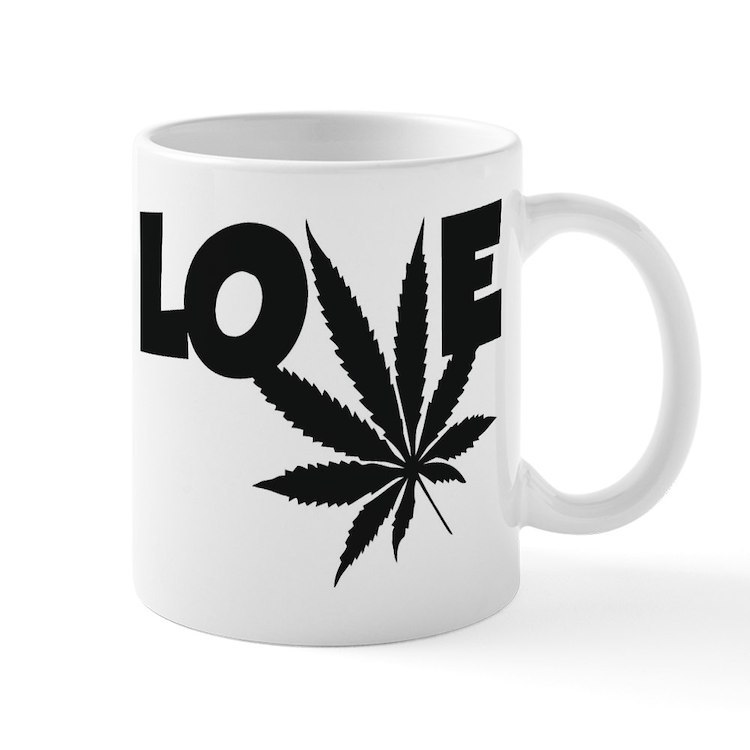 LOVE CANNABIS 11 oz Ceramic Mug - $20.00