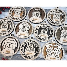 Pet Lovers Adorable DOG Ornaments P1 Custom Pets Name Christmas Gift - $14.85