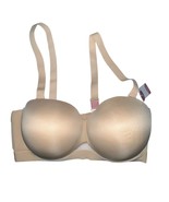 Cacique Lightly Lined Multi-Way Strapless Nude Bra Size 40 F NWT Comfort... - $36.22 CAD
