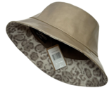 ERIC JAVITS  Wo Patti Patent Bucket Hat - Bone Patent NWT $240 - £109.46 GBP