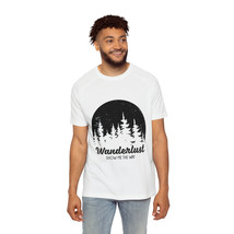 Men&#39;s Wanderlust Adventure Raglan T-Shirt: Show Me The Way, Black Pine F... - £28.81 GBP+