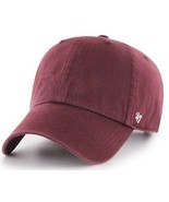 Blank '47 Clean Up Maroon Red Relaxed Fit Dad Hat Cap Adult Men's Adjustable - $24.99