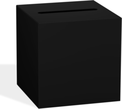 Black Card Box for Party, 8.7&quot; Gift Cards Receiving Box Holder for Weddi... - £8.95 GBP