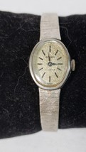 Gruen Swiss Womens Watch 10K RGP Bezel wrist watch 17 Jewels white gold Vintage - £79.13 GBP