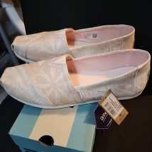 TOMS Womens Alpargata 3.0 Loafer Flat Cloudy Pink Patchwork Print Size 8 New - £24.99 GBP