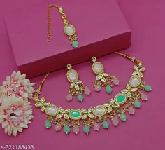 Bollywood Latest Indian Kundan New Gold Plated All color available Jewelry Set m - £6.05 GBP