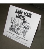 KNOW YOUR LIMITS Table Placard / Alcohol Awareness/ Texas Restaurant Ass... - €7,80 EUR