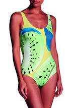 Onia Kelly One-Piece Swimsuit SZ L Lime Multi Mrsp $195 - £51.72 GBP