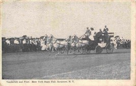 Vanderbilt Coach &amp; Four New York State Fair Syracuse 1910c postcard - £5.93 GBP