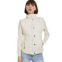 Desigual Quilted Convertible to Vest Jacket Cream Size 2 New - £59.82 GBP