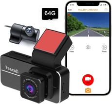 Vehicle Blackbox DVR 2.5K 1K 3.39 Inch Screen Front and Rear WiFi Dash Cam Pro a - £44.84 GBP
