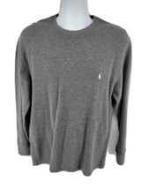 Polo Ralph Lauren Men&#39;s T-Shirt Size XL Gray Waffle Knit Thermal Long Sl... - £17.37 GBP