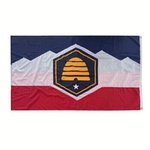 Utah 2022 6&#39;x10&#39; 150D Nylon Ruffin Flag Commemorative 2023 Flags Banner Usa Utah - £118.21 GBP