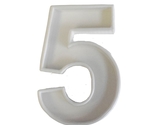 6x Number Five 5 Fondant Cutter Cupcake Topper 1.75 IN USA FD108-5 - £5.62 GBP