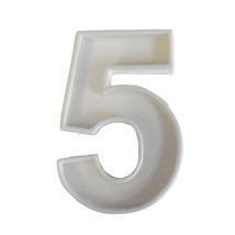 6x Number Five 5 Fondant Cutter Cupcake Topper 1.75 IN USA FD108-5 - £5.60 GBP