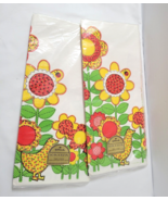 Bonnet Girl Floral Daisy Vtg 2 Sealed Hallmark Paper Table Covers Yellow... - $36.13