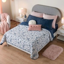 LEAVES SPECIAL FABRIC REVERSIBLE ULTRASLIM COMFORTER 1 PC KING SIZE - £59.69 GBP