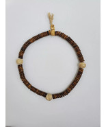 Tibetan Buddhist Yak Bone/Conch Shell 108 Prayer Beads 20&quot; -  Made in Nepal - $24.99