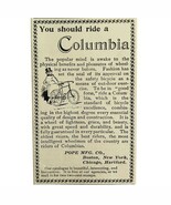 Columbia Bicycles 1894 Advertisement Victorian Pope Bikes You Should Rid... - $28.07 CAD