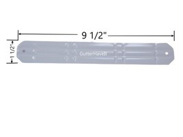 Package of 10 - Aluminum Downspout Strap - 2&quot; x 3&quot; White - $17.87
