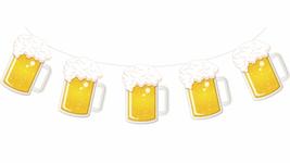 Beer Party &amp; Oktoberfest Decoration - Brew Steins Garland - 10 ft Long Mug Penna - £7.07 GBP+