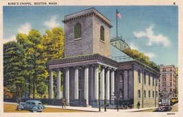 King&#39;s Chapel Boston Massachusetts MA Postcard  - $2.99