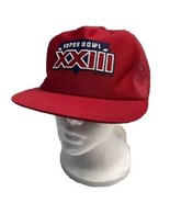 Super Bowl XXIII Winston Vintage Snapback Mesh Red Trucker Cap Hat - $14.69