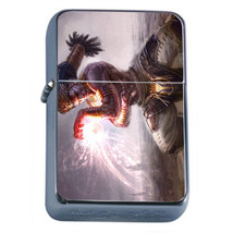 Wizards Warlock &amp; Witches D7 Flip Top Oil Lighter Wind Resistant - $14.80