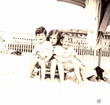 Spring Lake New Jersey Beach Swimming Antique Vintage Photograph Siblings - £9.68 GBP