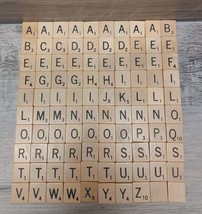 Scrabble Replacement Pieces 1948 Tiles Full 100 Set - £12.25 GBP