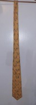 Vintage Polo Ralph Lauren Cricket Player Tie Yellow Linen Hand Made in I... - £139.88 GBP