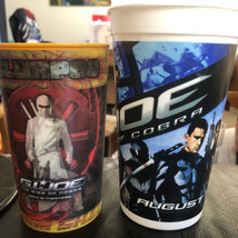 Lot of 2 G.I. Joe Cups The Rise of The Cobra 7-11 + Paramount 1 Lenticular - £9.38 GBP