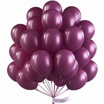 Grape Purple Balloons, 50 Pcs 12 Inch Boho Purple Balloons, Dark Purple Balloons - £11.77 GBP