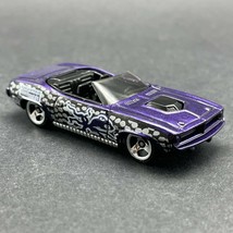 Hot Wheels 1970 '70 Plymouth King Cuda Convertible Car Purple Octopus 1/64 Scale - £7.57 GBP