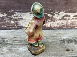 Vtg Syroco Wood ? Man Playing Accordion Figurine Made In Italy - £11.83 GBP