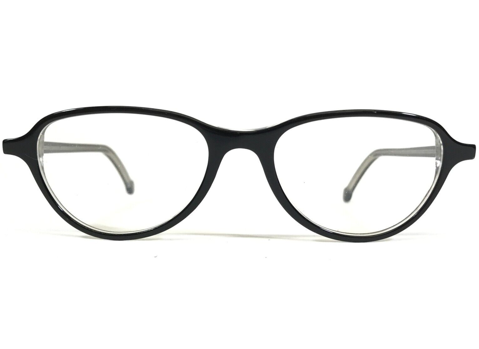 Vintage La Eyeworks Brille Rahmen BUBBLE 789 Schwarz Transparent Rund 47... - $74.23