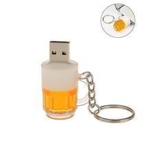 Beer Mug Usb Flash Drive Usb Memory Stick Pen Drive With Keychain Size 16GB - £10.18 GBP