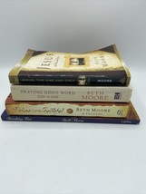 Beth Moore Voices of the Faithful, Jesus The One And Only, Devotional ￼LOT Of 4 - £7.58 GBP