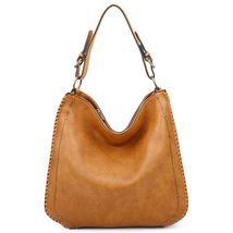Ampere Creations Vegan Leather SOFT Virginia Tote Light Brown Vegan Leather - £28.89 GBP