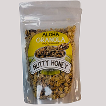 Aloha Granola Nutty Honey 8oz Made In Hawaii Mulvadi Almonds Healthy Sna... - $13.99