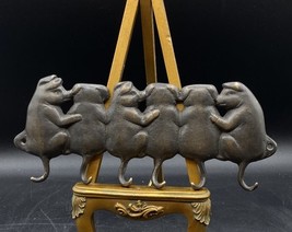SPI Cast Iron Pig Butt Tail 6 Key Hook Hanger Wall Mount - £22.27 GBP
