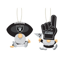 Las Vegas Raiders Ornament Gnome Fan 2 Pack - $36.99