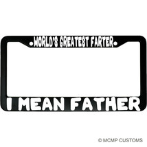 World&#39;s Greater Farter, I Mean Father Aluminum Car License Plate Frame - £15.24 GBP