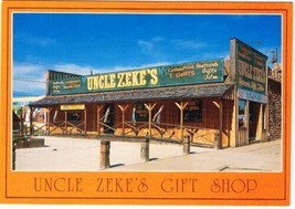Mitchell South Dakota Postcard Uncle Zeke&#39;s Gift Shop Across from Corn Palace - £2.35 GBP